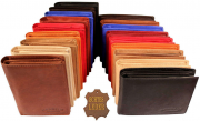 Herren Geldb&ouml;rse Echtleder im Hochformat oder Querformat, verschiedene Farben, nur 9,95 Euro