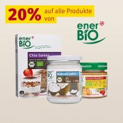 20% Rabatt auf enerBio - Produkte bei Rossmann