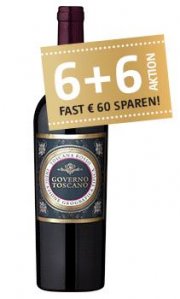 12 Flaschen Governo Toscano 2016 Rotwein aus der Toskana f&uuml;r 59,70&euro; (statt 84&euro;)