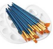 12 K&uuml;nstlerpinsel + 2 Mischpaletten f&uuml;r 5,69&euro;