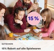15% Rabatt auf alle Spielwaren bei Thalia