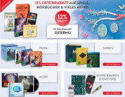 12% Rabatt auf ALLES bei Hugendubel
