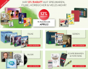 12% Rabatt auf ALLES bei Hugendubel