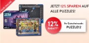 12% Rabatt auf auf alle Puzzles bei Hugendubel