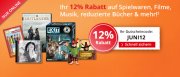 12% Rabatt auf B&uuml;cher, Spielwaren, Schreibwaren, Filme, H&ouml;rb&uuml;cher & mehr im Hugendubel Shop