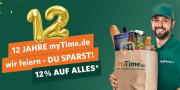 12% Rabatt auf fast alles im myTime Lebensmittel Lieferservice