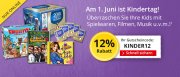 12% Rabatt auf Spielwaren, Filme, Musik u.v.m. bei Hugendubel