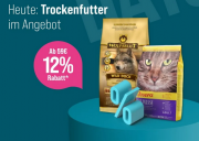 12% Rabatt auf Trockenfutter f&uuml;r Hund und Katze bei ZooRoyal