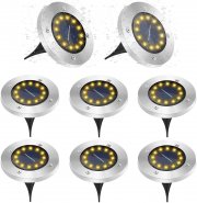 12 St&uuml;ck GREPRO 12 LED Solar Aussen Bodenleuchten 