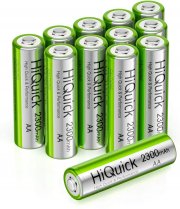 12 St&uuml;ck HiQuick Mignon AA Akkus 2300mAh 1,2V
