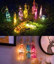 12 St&uuml;ck Lichter Kaltwei&szlig; Batteriebetriebene, 1 MeterSilbrig Kupferdraht 20LEDs