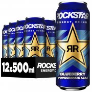 12 x 500ml Rockstar Energy Drink Blueberry