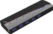7 Port USB 3.0-Hub Schwarz bei Digitalo f&uuml;r 29,99&euro; anstatt 43,99&euro;