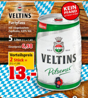 2 x 5 Liter F&auml;sschen Veltins Party Fass