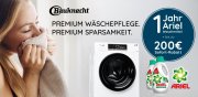 MEGA!! Bis zu 100 EUR Sofort-Rabatt und einen Jahresvorrat* Ariel Waschmittel gratis sichern!