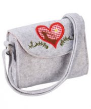 Handtasche in Trachtenoptik Filz bei Kik f&uuml;r 4,99&euro;