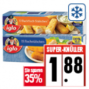 Iglo Fischst&auml;bchen oder Backfisch bei Edeka f&uuml;r 1,88&euro;