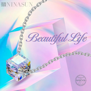 Supertolle NINASUN-Kette "Sch&ouml;nes Leben" in 925 Sterling Silber f&uuml;r schlappe 9,99 &euro;