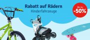 50% Rabatt auf Kinderfahrr&auml;der u. Kinderfahrzeuge bei Mytoys