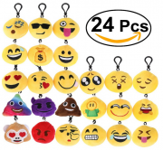 24 Smiley Pl&uuml;schanh&auml;nger von Bestomz f&uuml;r nur 7,99 Euro