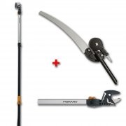 Fiskars Set Teleskop-Schneidgiraffe und Adapter-Baums&auml;ge Asts&auml;ge