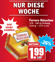 Ferrero K&uuml;sschen bei Hit