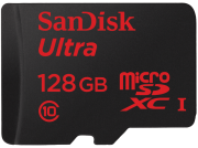 SANDISK Ultra, Micro-SDHC Speicherkarte, 128 GB, 80 MB/s