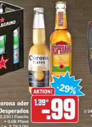 Corona Extra / Desperados Bier bei HIT