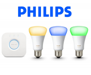 Philips Hue White & Color Ambiance E27 LED Lampen Starter Set inkl. Bridge nur 118,99 &euro;