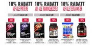 18% Rabatt auf Proteine & Booster bei Fitmart