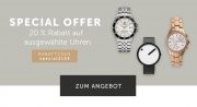 20% Rabatt auf ausgew&auml;hlte Uhrenhighlights bei Christ