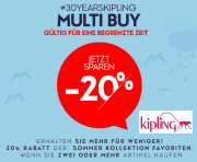 20% Rabatt bei Kipling beim Kauf von mindestens 2 Artikeln!
