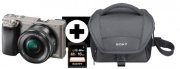  SONY Alpha 6000 LH Systemkamera Kit inkl. SEL-P1650 Objektiv, Tasche,usw. f&uuml;r 499&euro; statt 560&euro; 