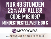 25% Rabatt auf Damen- und Herrenw&auml;sche bei MyBodyWear