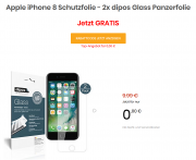  Gratis Apple iPhone 8 Panzerfolie 