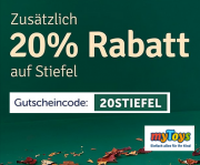 20% Extra-Rabatt bei MyToys auf Stiefel f&uuml;r Kinder