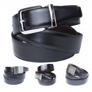 Calvin Klein Wendeg&uuml;rtel, schwarz/braun, Echtleder, k&uuml;rzbar