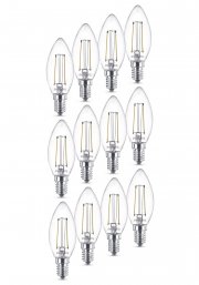 12er Pack Philips LED Kerze 2 Watt ersetzt 25 Watt E14 Warmwei&szlig; 250lm 2700K A++