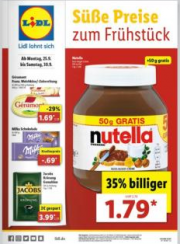 Nutella bei LIDL
