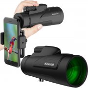 12X50 Monokular Teleskop - BUDDYGO HD Monokular mobile Adapter & Stativ, Wasserdicht & Sto&szlig;fest