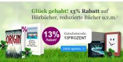 13% auf H&ouml;rb&uuml;cher (Download+CD) und reduzierte B&uuml;cher bei ebook.de 