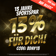 13% Rabatt auf das komplette Sortiment bei SportSpar
