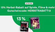 13% Rabatt auf Spielwaren, Filme, Wohnen, Technik, H&ouml;rb&uuml;cher und H&ouml;rbuch-Downloads im Thalia Shop