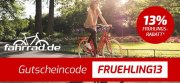 13% Rabatt bei Fahrrad.de