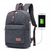 Travistar Canvas Laptop Rucksack mit USB-Ladeport nur 24,64 Euro!