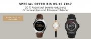  20% Extra-Rabatt auf Smartwatches & Fitnesstracker - auch bereits reduzierte Ware!