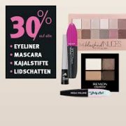30% auf Mascaras,Eyeliner,Lidschatten,..bei Rossmann