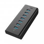AUKEY USB 3.0 Hub 7 Datenports SuperSpeed 5Gbps mit 30W Netzadapter