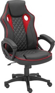 Chefsessel Lederlook, rot-schwarz f&uuml;r 96,75&euro; anstatt 129&euro; bei XXXLutz