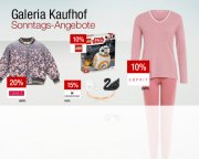Sonntagsangebote bei Galeria Kaufhof bis zu 20% sparen